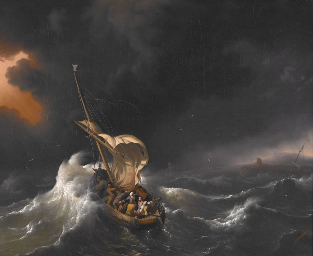 Ludolf Bakhuizen: Christus auf der galiläischen See im Sturm 