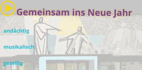 Gemeinsam ins neue Jahr - Veranstaltungsplakat